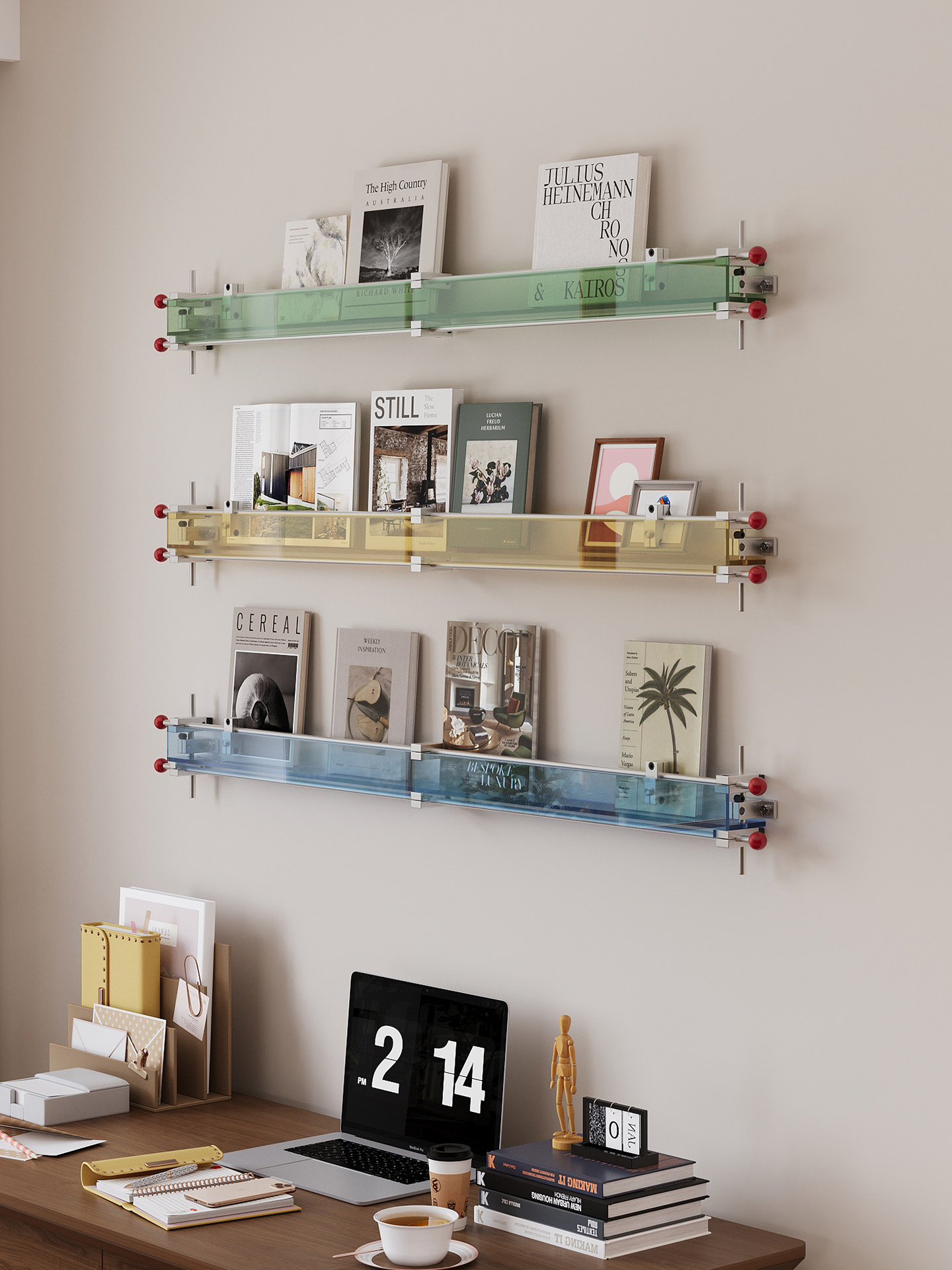 رف مجلات أكريليك مضيء للتعليق  - مراجعة Lighting And Decor Magazine وسعره