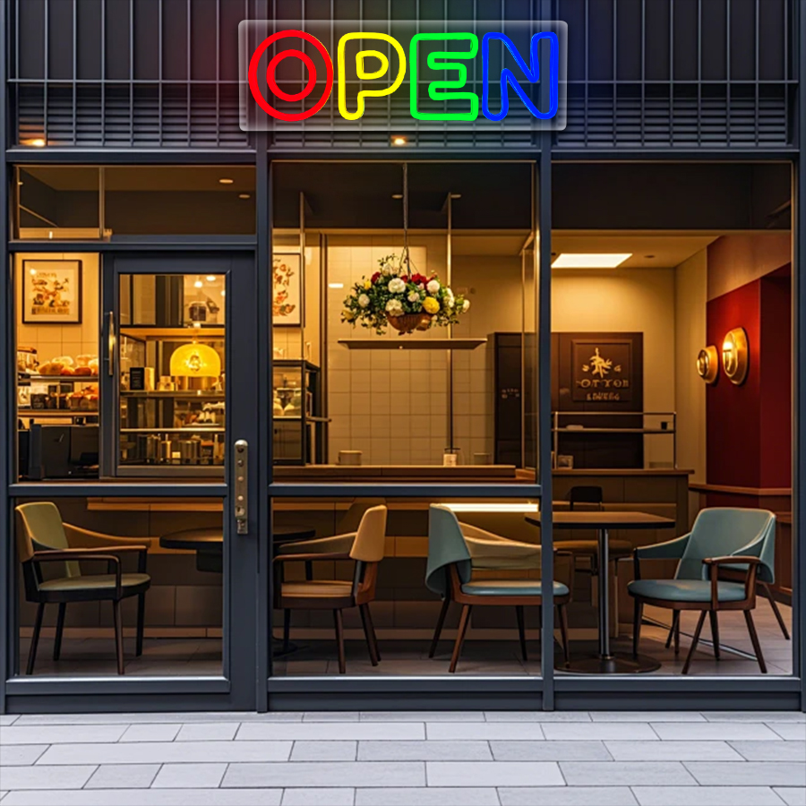 لافتات نيون LED مضيئة لأوقات ا - مراجعة Decor Lighting Opening Hours وسعره