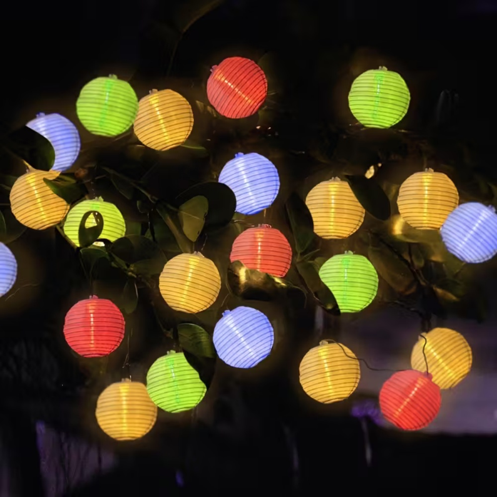 سلسلة أضواء ورقية بـ 10 أو 20  - مراجعة Lantern Paper Solar وسعره