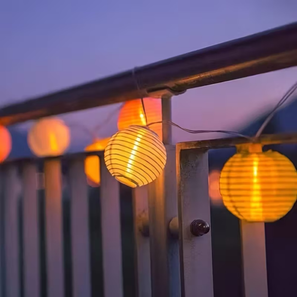 سلسلة أضواء ورقية بـ 10 أو 20  - مراجعة Lantern Paper Solar وسعره
