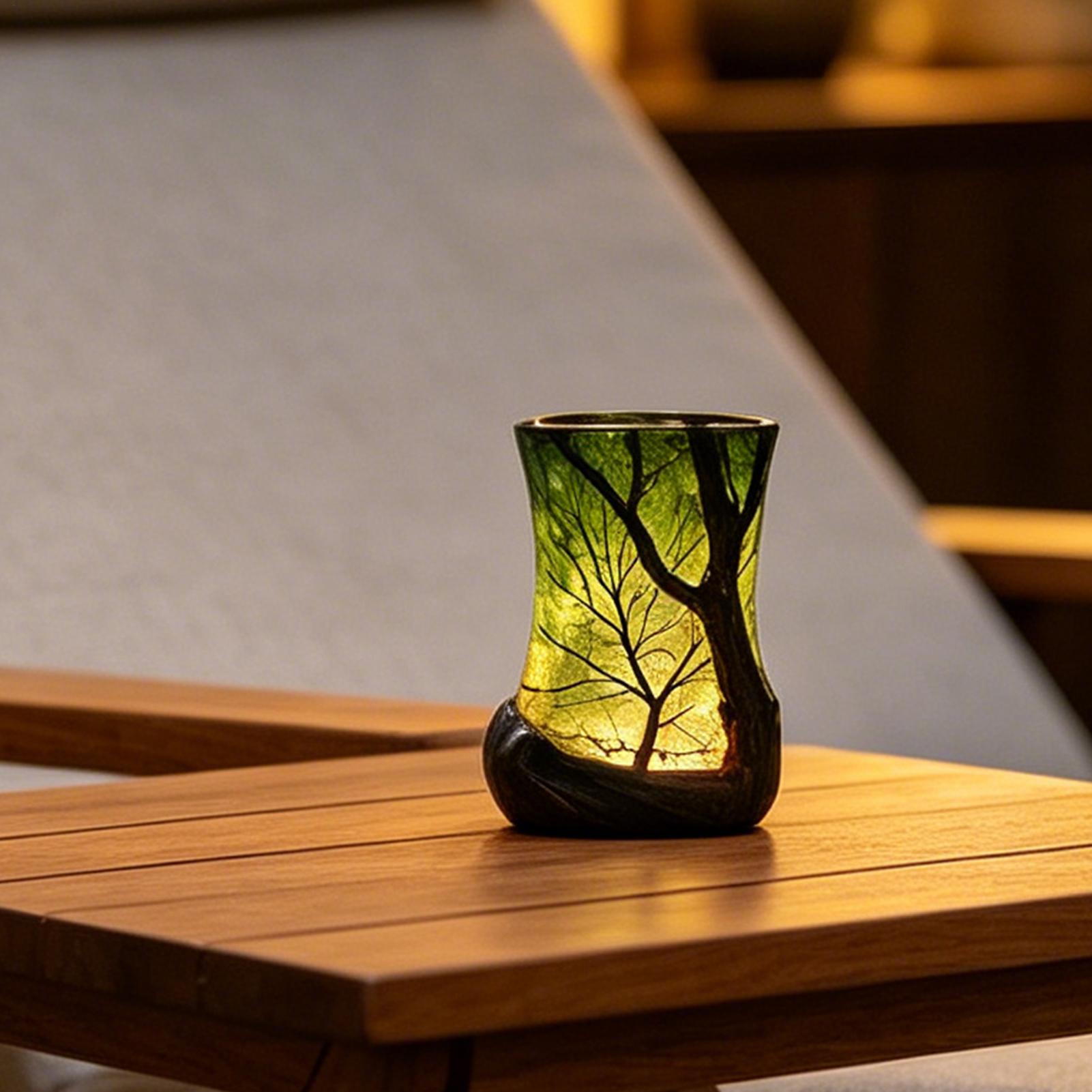 مصباح طاولة جانبي على شكل غابة - مراجعة Lighting Decor For Home وسعره