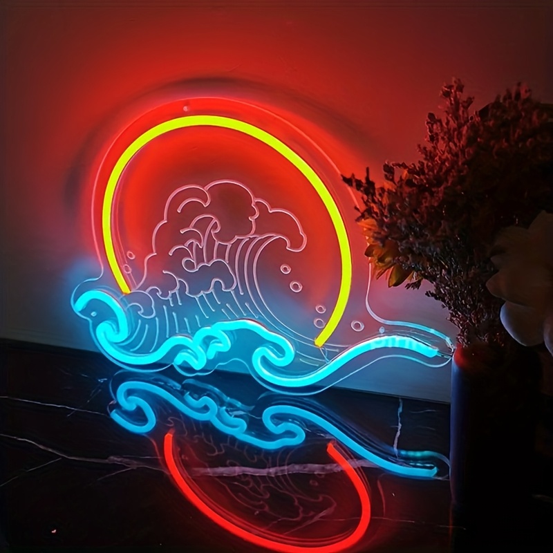 موجة جدار ضوء النيون تسجيل شرو - مراجعة Lighting Decor Sunrise وسعره