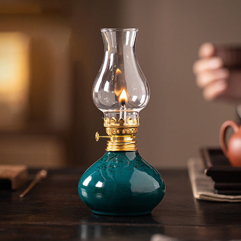 مصباح زيت سيراميك عتيق بتصميم  - مراجعة Vintage Lighting Decor وسعره