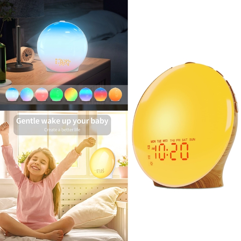 LED LED LED Wake Up Light Grai - مراجعة Lighting Decor Sunrise وسعره