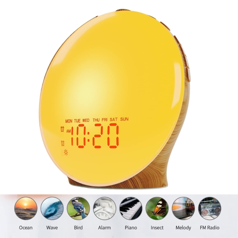 LED LED LED Wake Up Light Grai - مراجعة Lighting Decor Sunrise وسعره