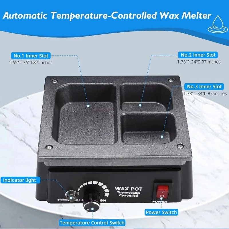 جهاز إذابة الشمع الرقمي ثلاثي  - مراجعة Wax Melter Electric وسعره