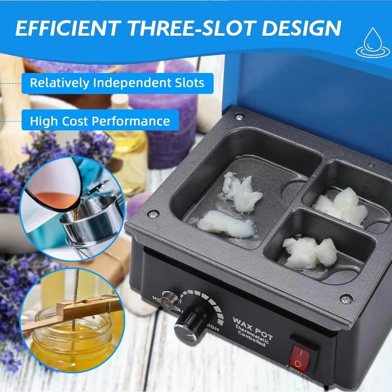 جهاز إذابة الشمع الرقمي ثلاثي  - مراجعة Wax Melter Electric وسعره