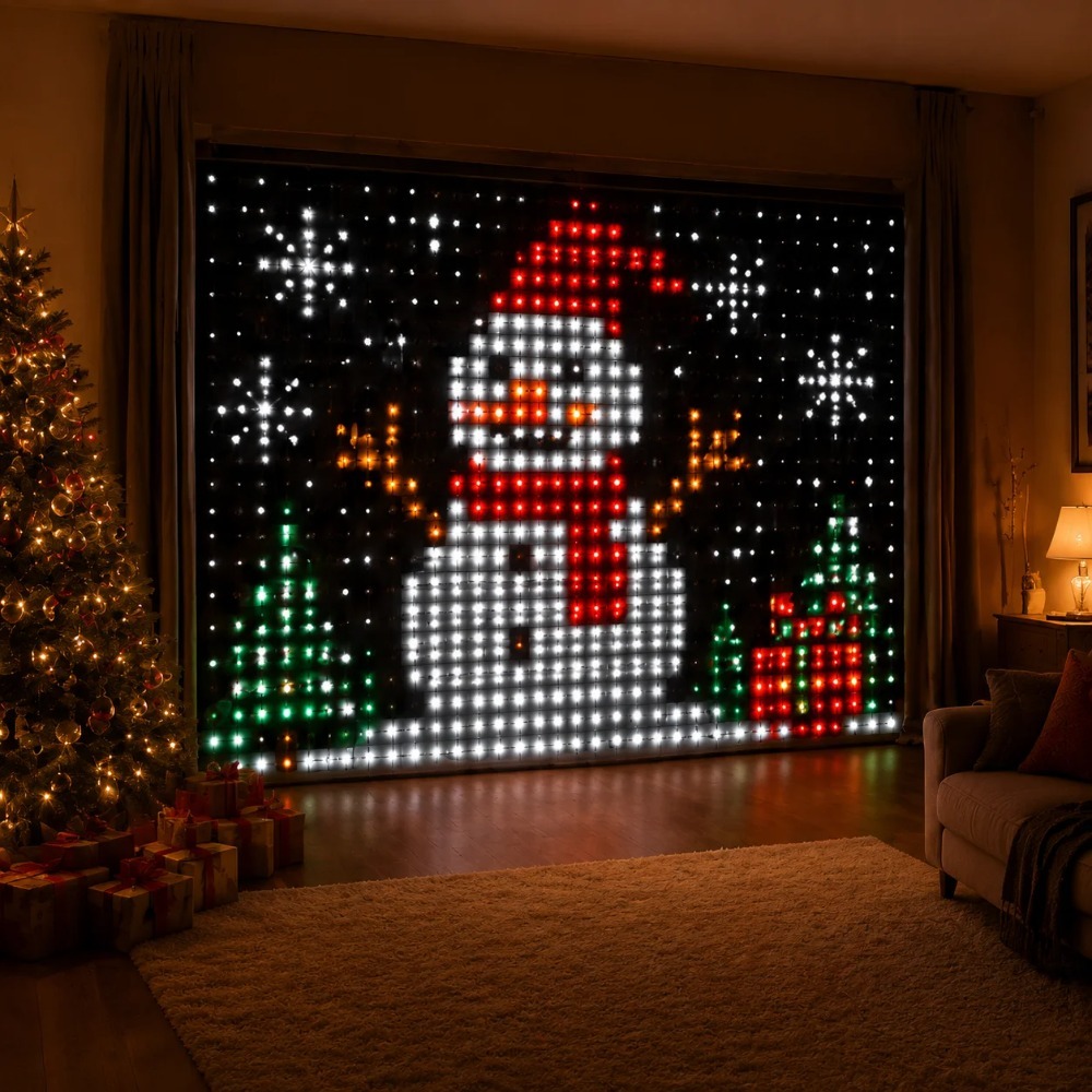 ستائر إضاءة LED بكسل مع تحكم ع - مراجعة Lighting Decor For Home وسعره