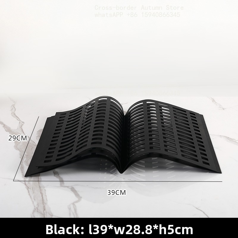 رف مجلات معدني بتصميم بسيط وفا - مراجعة Lighting And Decor Magazine وسعره