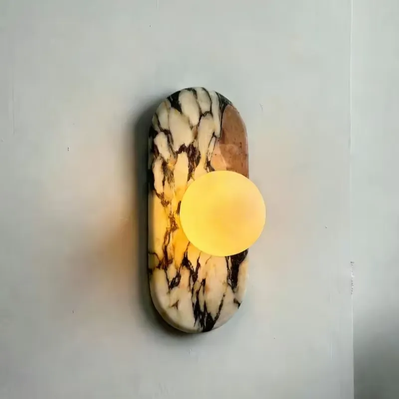 مصباح جداري من الرخام الطبيعي  - مراجعة Lighting Decor For Home وسعره