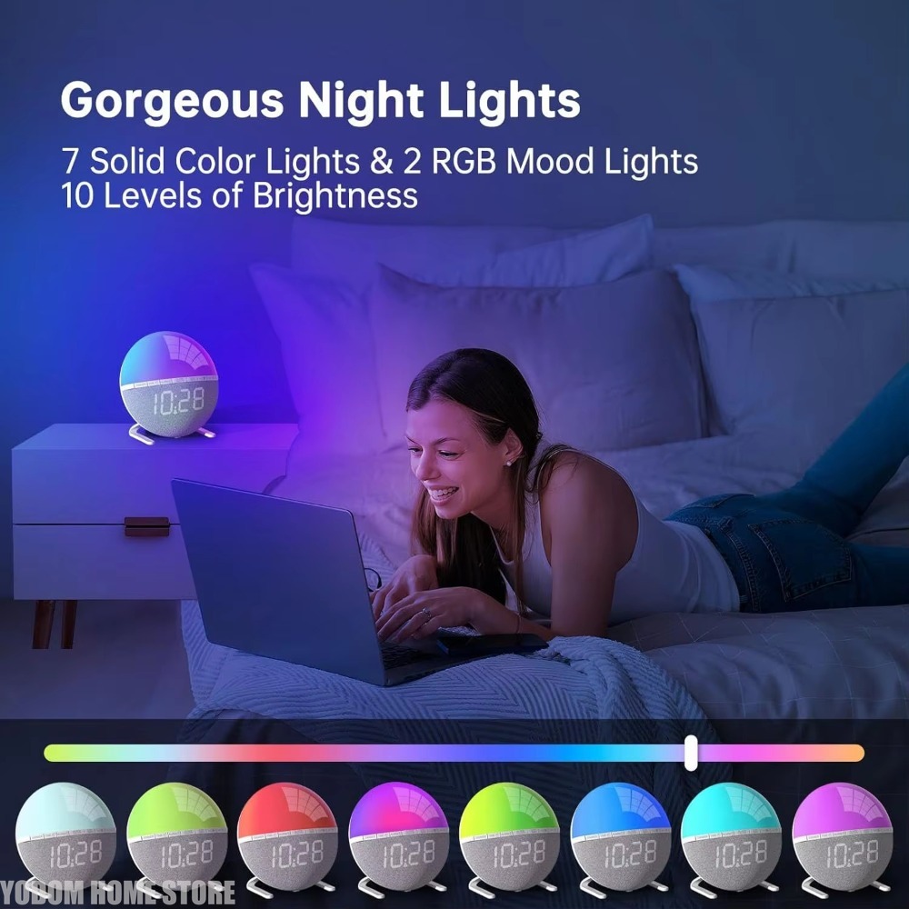 ساعة منبه مع إضاءة للاستيقاظ ب - مراجعة Lighting Decor Sunrise وسعره