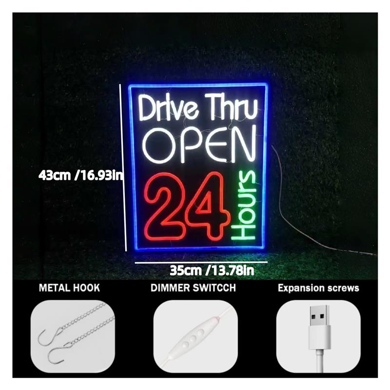 لافتة نيون مضيئة قابلة للتعتيم - مراجعة Decor Lighting Opening Hours وسعره