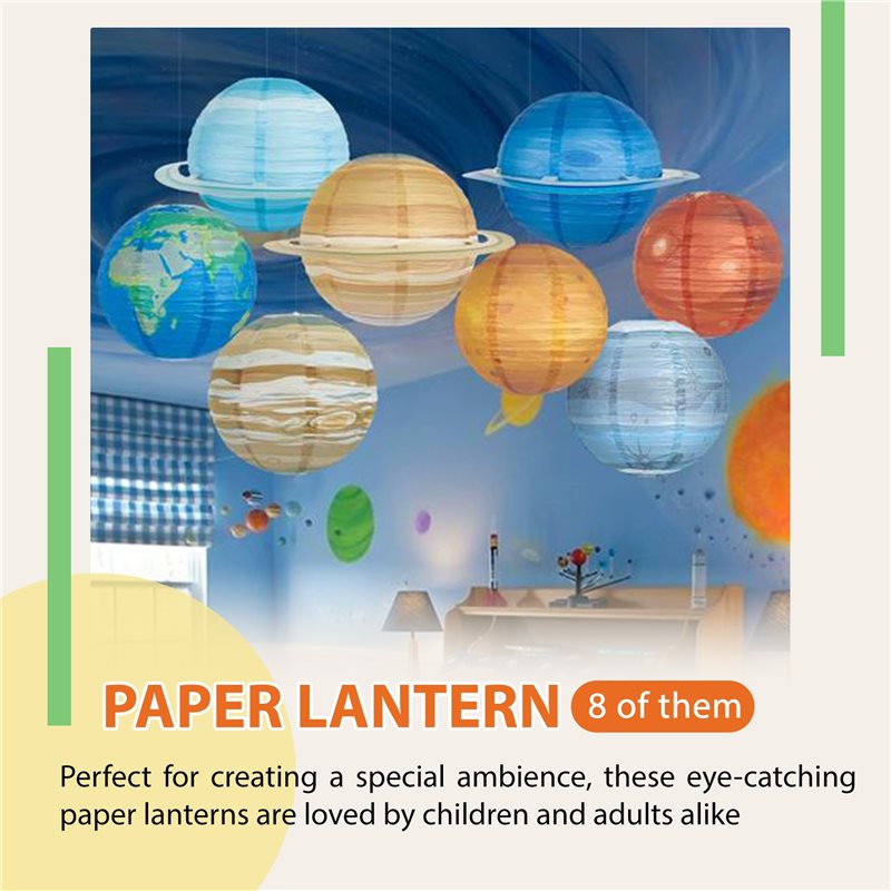 فوانيس ورقية على شكل كواكب الن - مراجعة Lantern Paper Solar وسعره