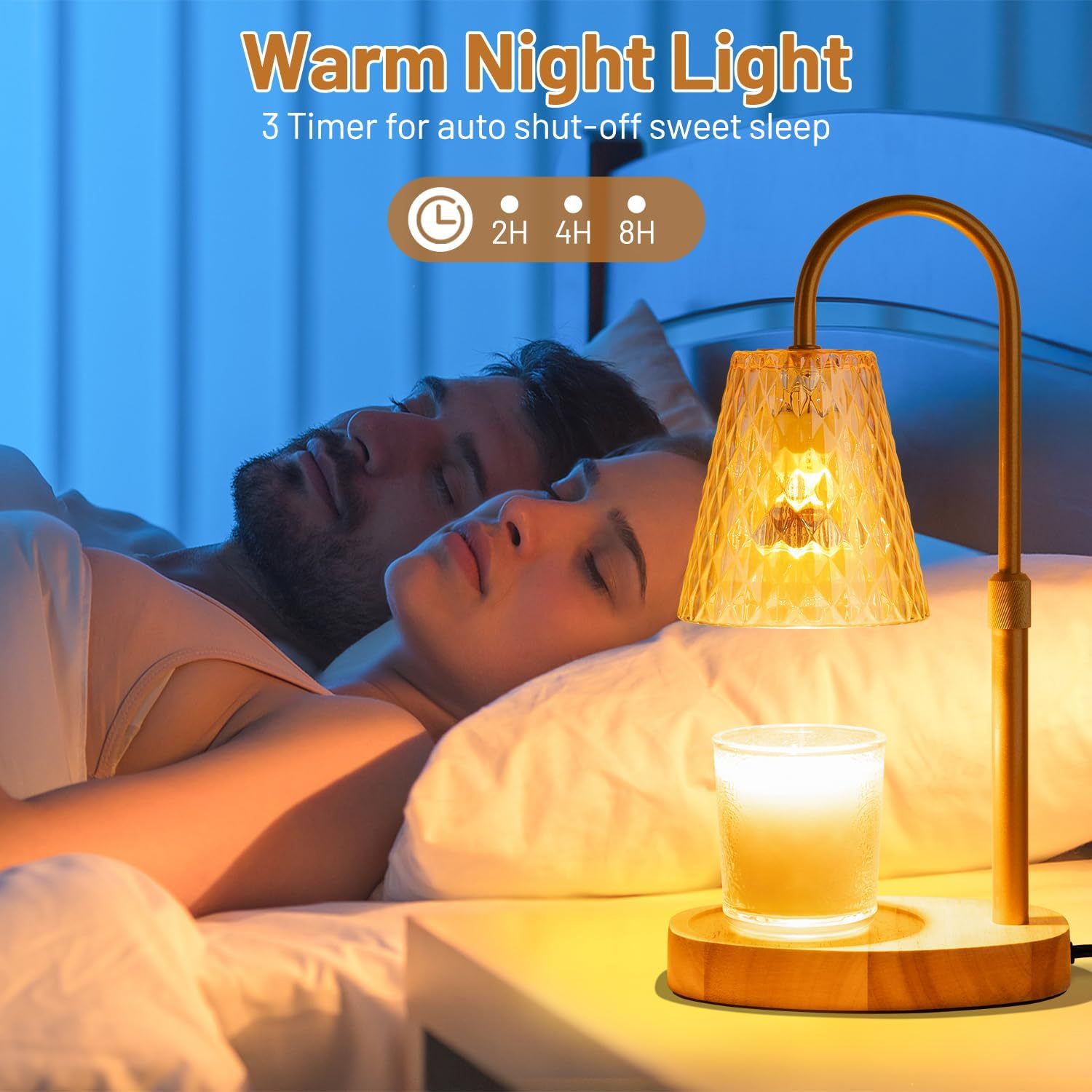 مصباح تسخين الشمع بدون لهب بتص - مراجعة Vintage Lighting Decor وسعره