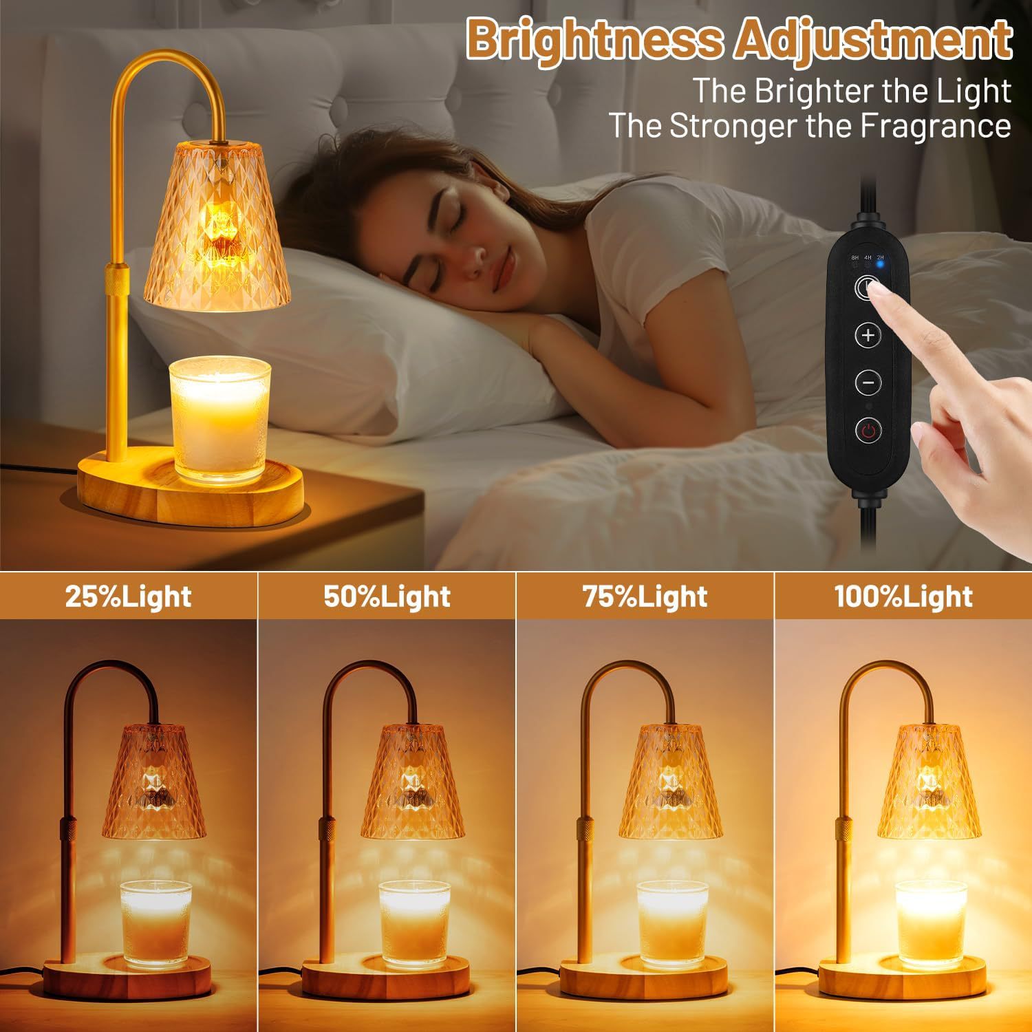 مصباح تسخين الشمع بدون لهب بتص - مراجعة Vintage Lighting Decor وسعره
