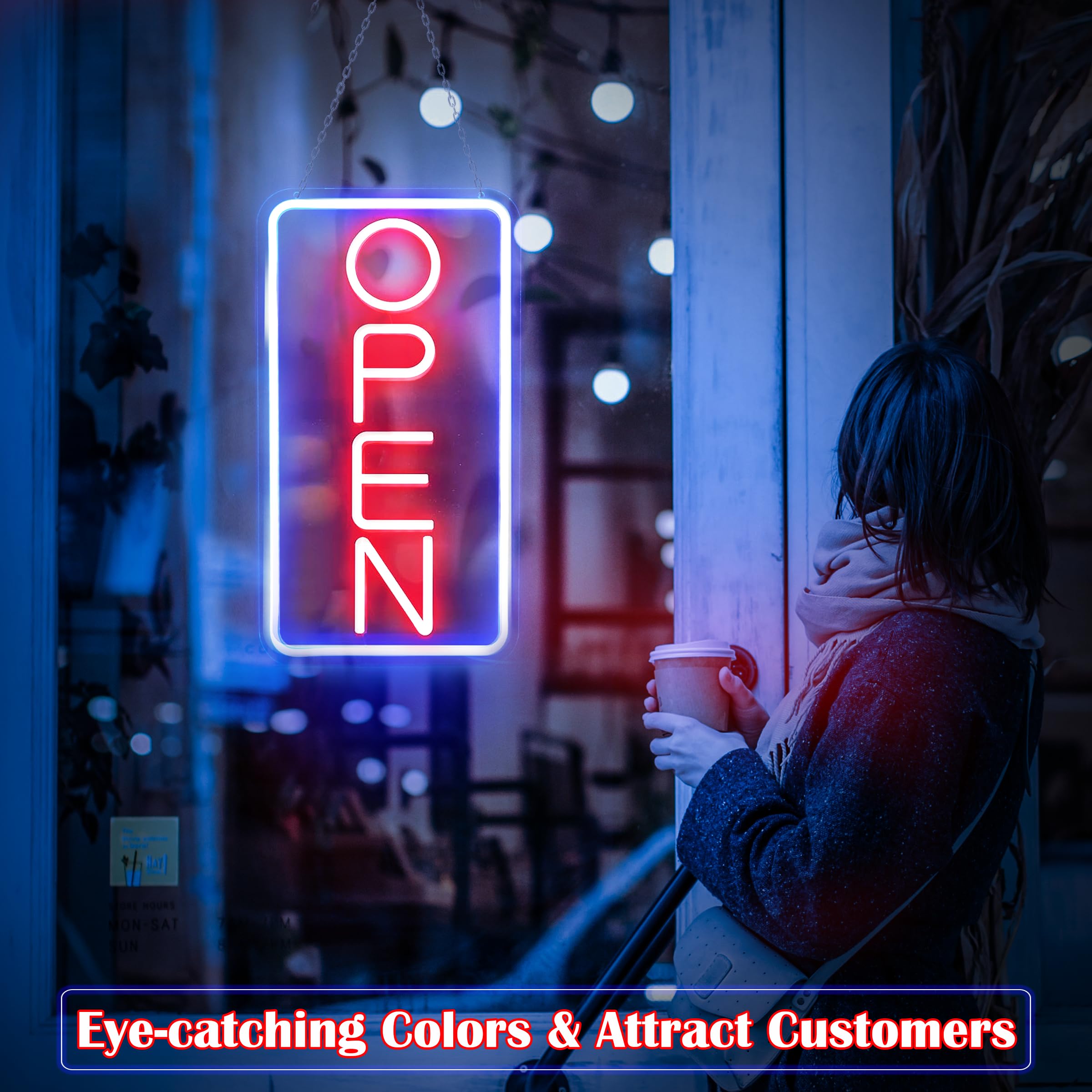 لافتة نيون LED مفتوحة، لافتة س - مراجعة Decor Lighting Opening Hours وسعره