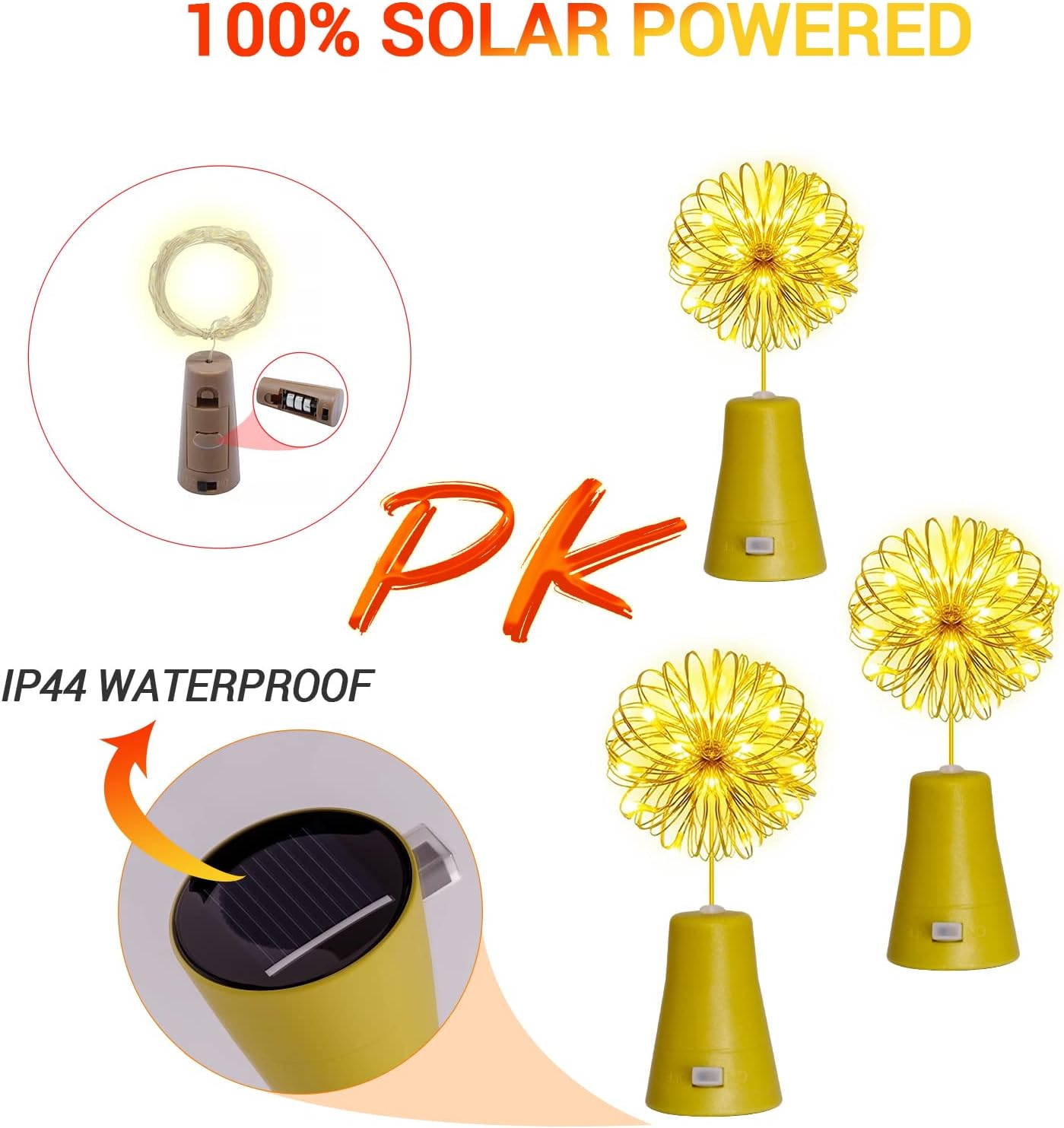 سلسلة ضوء زجاجة النبيذ الشمسية - مراجعة Lantern Paper Solar وسعره