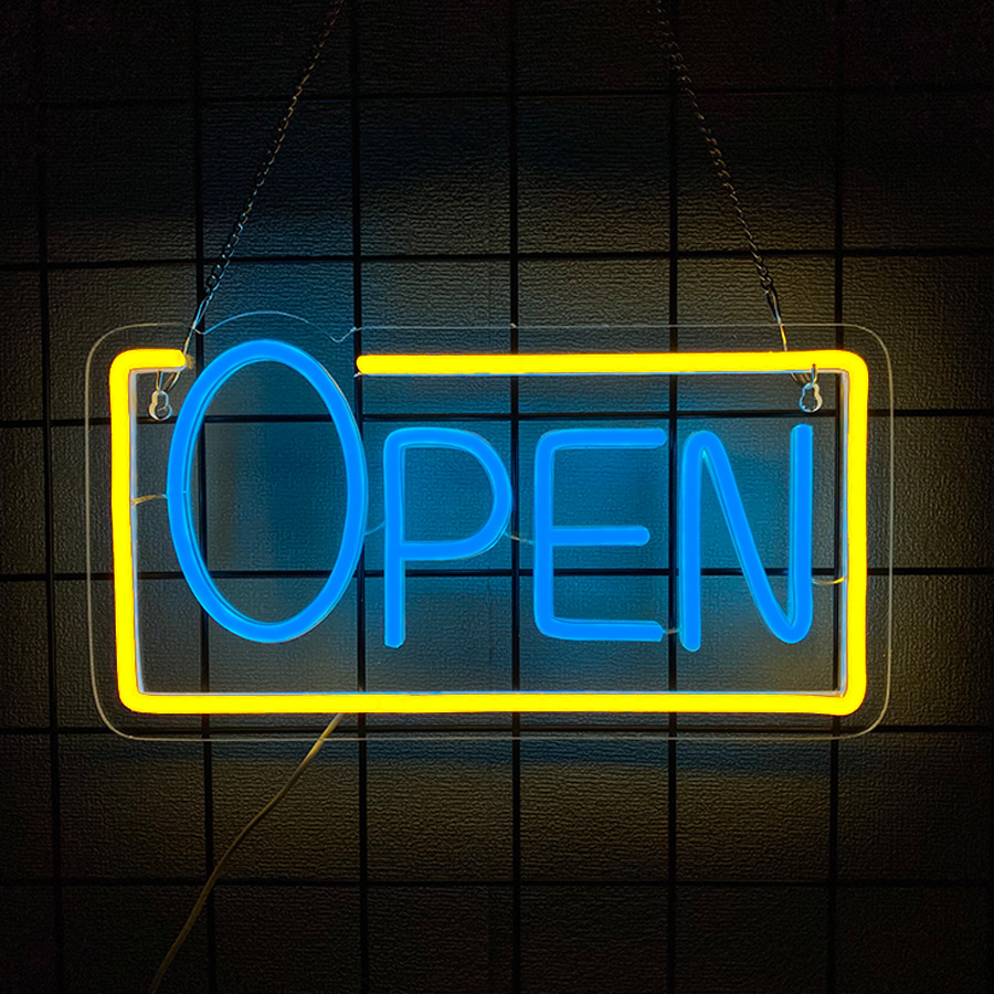 لافتة نيون LED مفتوحة على مدار - مراجعة Decor Lighting Opening Hours وسعره