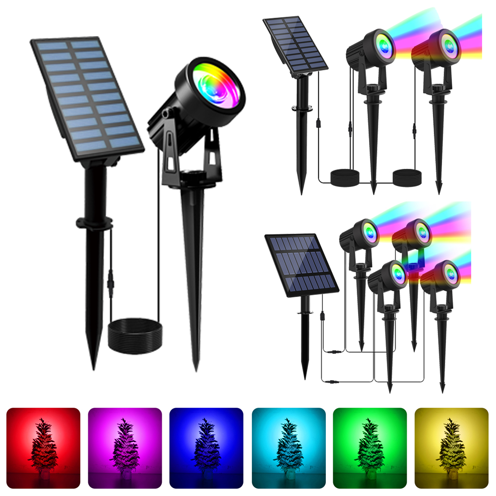 1/2/4 أضواء RGB الشمسية مصباح  - مراجعة Lighting Decor Sunrise وسعره