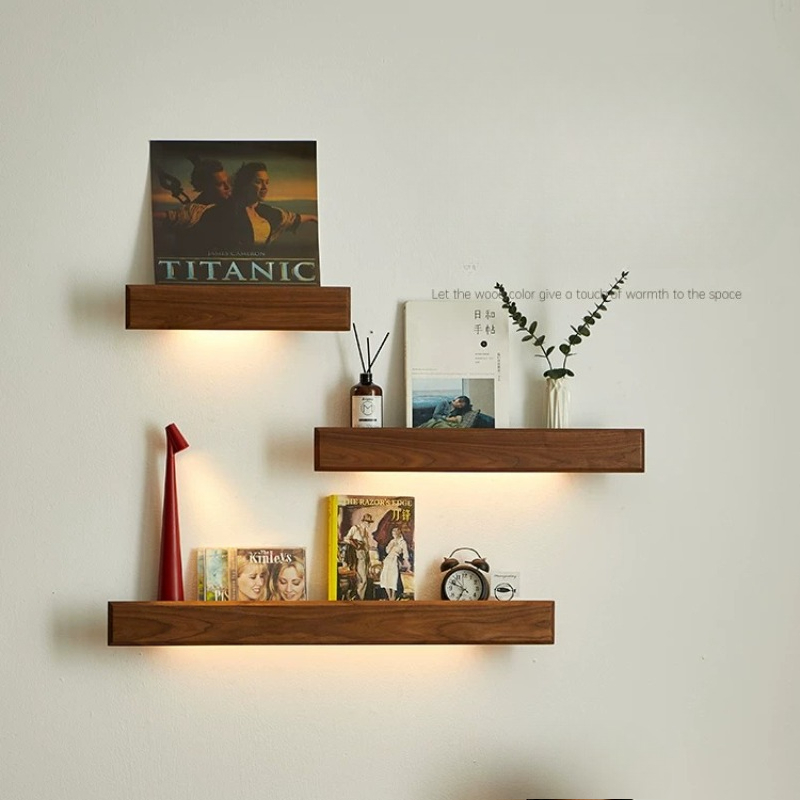 رف تخزين خشبي صلب للحائط، منظم - مراجعة Lighting And Decor Magazine وسعره
