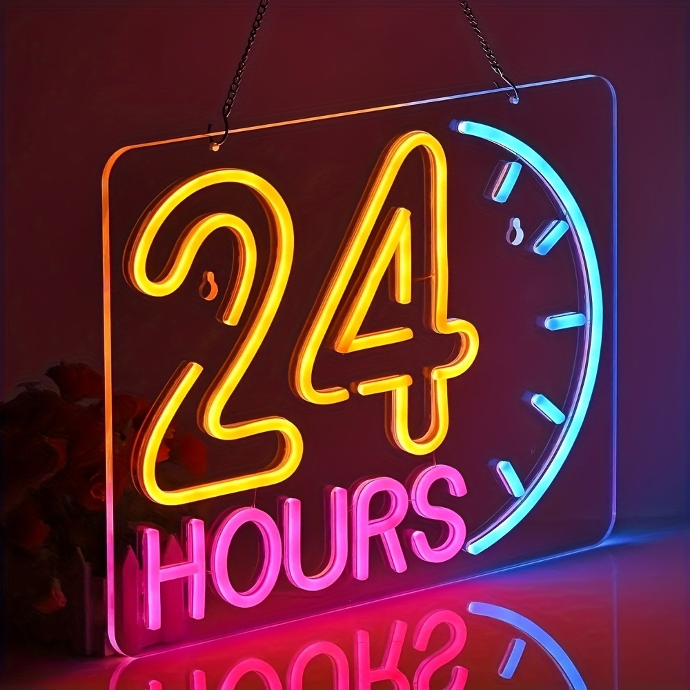 لافتة نيون LED تعمل على مدار 2 - مراجعة Decor Lighting Opening Hours وسعره